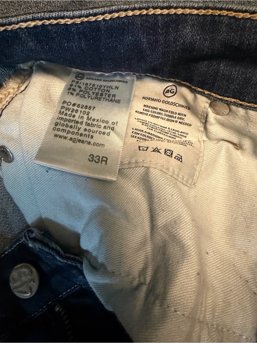 3 pairs AG Mari high rise straight jeans bundle - Picture 9 of 11
